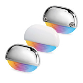 Hella Marine 2JA 958 126-541 - LED Courtesy Lights RGB Light Chromed Plastic Cover