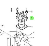 Nanni Diesel 970502120 - Fuel Injection Pump for 3.90HE Engines