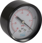 Pressure Gauge 1-6 Bar, 1/4" Rear Connection
