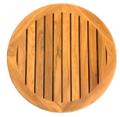 Table Top Solid Teak, Round Ø610x23mm