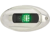 Attwood NV4012SSG-7 - Starboard Light LED Lightarmor Vertical Oval SS