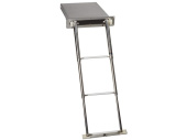 Telescopic Foldaway Ladder Retractable into 304 Stainless Steel Box