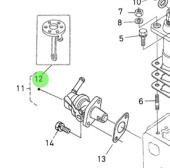 Nanni Diesel 970307110 - Injection Feed Pump Diaphragm Assembly for HE and TDI Engines