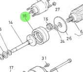 Nanni Diesel 970313363 - Starter Motor Gear for N3 and N4 Series Engines