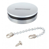 Guidi KIT1170SC Spare Plug with O-Ring, Chain and Screw, 1 1/2" BSPP, Chromed Brass