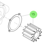 Steyr 2300631-0 - Front Seawater Pump Repair Kit for MO236-FDE Engines