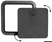 Osculati 20.302.33 - Inspection Hatch With Removable Black Front Lid
