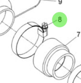 Nanni Diesel 970634621 - Hose Clamp for Intake and Cooling Systems