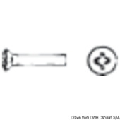 Osculati A2 AISI 304 Stainless Steel Phillips Raised Countersunk Machine Screws DIN 966 / UNI 7689, M3–M6