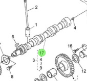Nanni Diesel 970315020 - Camshaft for N3.30 Engines