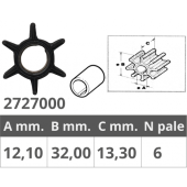 Finnord Whitehead 2T 6-12 HP Impeller