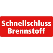 Marine Fuel Quick Shut-Off Identification Sticker "Schnellschluss Brennstoff", German, Soft PVC, 130×50 mm