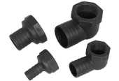 Plastic Adapter Straight 1 1/2 Inch, 2 Inch Hose