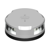 Lopolight 201-021-FB 6M - Navigation Light 3NM Masthead/360° White, Silver W/FB Base