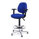 Hollex Steering Chair Delta II Fabric Blue