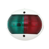 Allpa LED Navigation Light, Portside, 8-30v, LED 1w, 112.5°, 2NM, White Housing With Red Lens