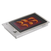 Trem Z0801328 - Built-in Stainless Steel Barbeque With Striped Glass-ceramic Cooking Surface