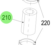 Steyr 500890 - Fuel Supply Hose from Pump to Filter for Steyr SE Marine Engines