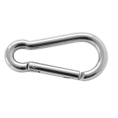 S.S.Carabiner With Straight Closing 11X120 mm