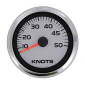 Veethree 67189SSFE - Argent Pro Speedo Meter 50 Knots