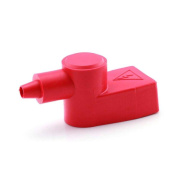 Battery Terminal Insulated Cover - Straight, Red, 10-35 mm²