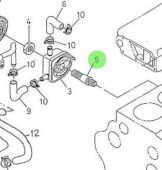 Nanni Diesel 970310815 - Oil Filter Nipple for Oil Cooler Assembly