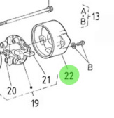 Nanni Diesel 970310991 - Rear Starter Bracket Assembly for 4.330TDI, 4.340TDI and N4.115 24V Engines