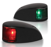 Hella Set Starboard/Port Navigation Lights, 2nm, Naviled IP67, Black Housing