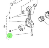 Nanni Diesel 970310850 - Crankshaft and Piston Bolt for 4.330TDI and 4.340TDI Engines