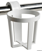 Osculati 48.430.08 - Plastic Universal Glass Holder for Snap-In Mounting on Pulpits and Handrails