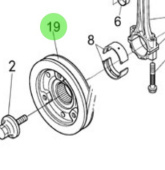 Nanni Diesel 970314949 - Fan Drive Pulley for N4.85 and N4.100 Engines