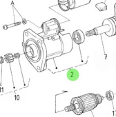 Nanni Diesel 970313678 - Front Bracket Assembly for Starter System