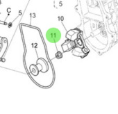 Nanni Diesel 39460919 - Flange Nut for Governor Regulator Adjustment