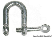 Osculati 08.220.12 - U-Shackle AISI 316 With Captive Pin 12 mm