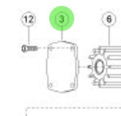 Jabsco 18753-0193 - End Cover Kit for 30510-0xxx Series Pumps