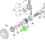Nanni Diesel 970301967 - Oil Slinger for Crankshaft and Piston Assembly
