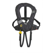 Plastimo 66967 - Evo 165 Inflatable Lifejacket, Hydrostatic Hammar, With Crutch Strap, Black, >40kg