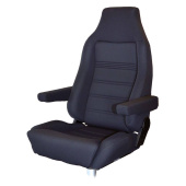 Helmsman's Seat Vivaldi Fabric Dark Grey Without Base