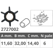 Finnord Mercury 2T Impeller From 4 To 9 HP