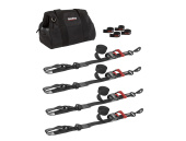 Speedstrap 38 mm Heavy Duty Kit, Ratchet Tie-Down, Hook and Loop, 300 cm, Black