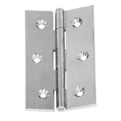 Plastimo 404058 - Rectangular Hinges, Chrome-plated Brass 80 x 80 mm