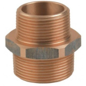 Guidi 0245B.200212 MM Bronze Reducing Nipple - 1'' X 1/2''