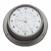 Barigo Satin Stainless Steel Clock With Silence Zone Ø 110 mm