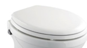 Tecma T-154 - Polyester (MDF Core) Seat and Lid (White) Evolution (Old Model)/Prestige 45