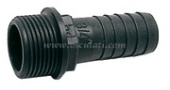 Osculati Polypropylene Male Hose Adaptor – 3/8" to 1-1/2" Thread, 12-50 mm Hose Tail