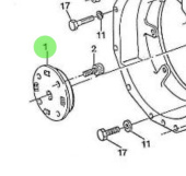 Nanni Diesel 970776350 - Damper Plate for HE Series Gear Box Flange