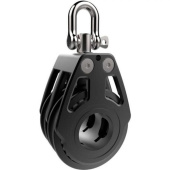 Lewmar 29901812BK - Racing Double Block - 80 mm