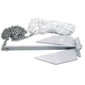 4WATER Flat Anchor Kit with Chain & Rope
