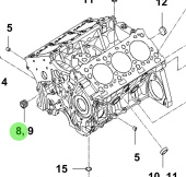 Bukh 15717-21157B - Tapered Plug for S270J Cylinder Blocks