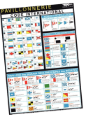 Plastimo Self-Adhesive International Maritime Flag Code Chart, PVC, 210×297 mm